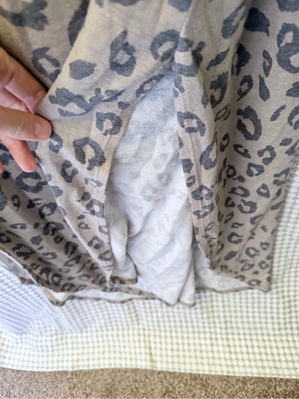HEIMISH USA Taupe & Charcoal Animal Print Top - Picture 3 of 5